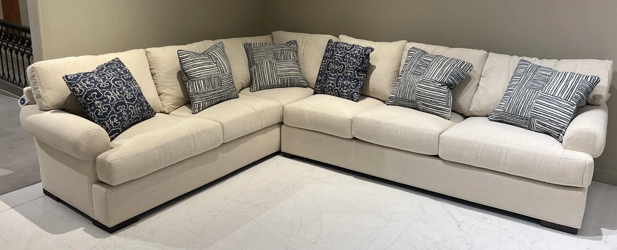 Century LTD7600-4352/190,200 Cornerstone 2 PC Sectional at Factory Outlets by Hickory Park