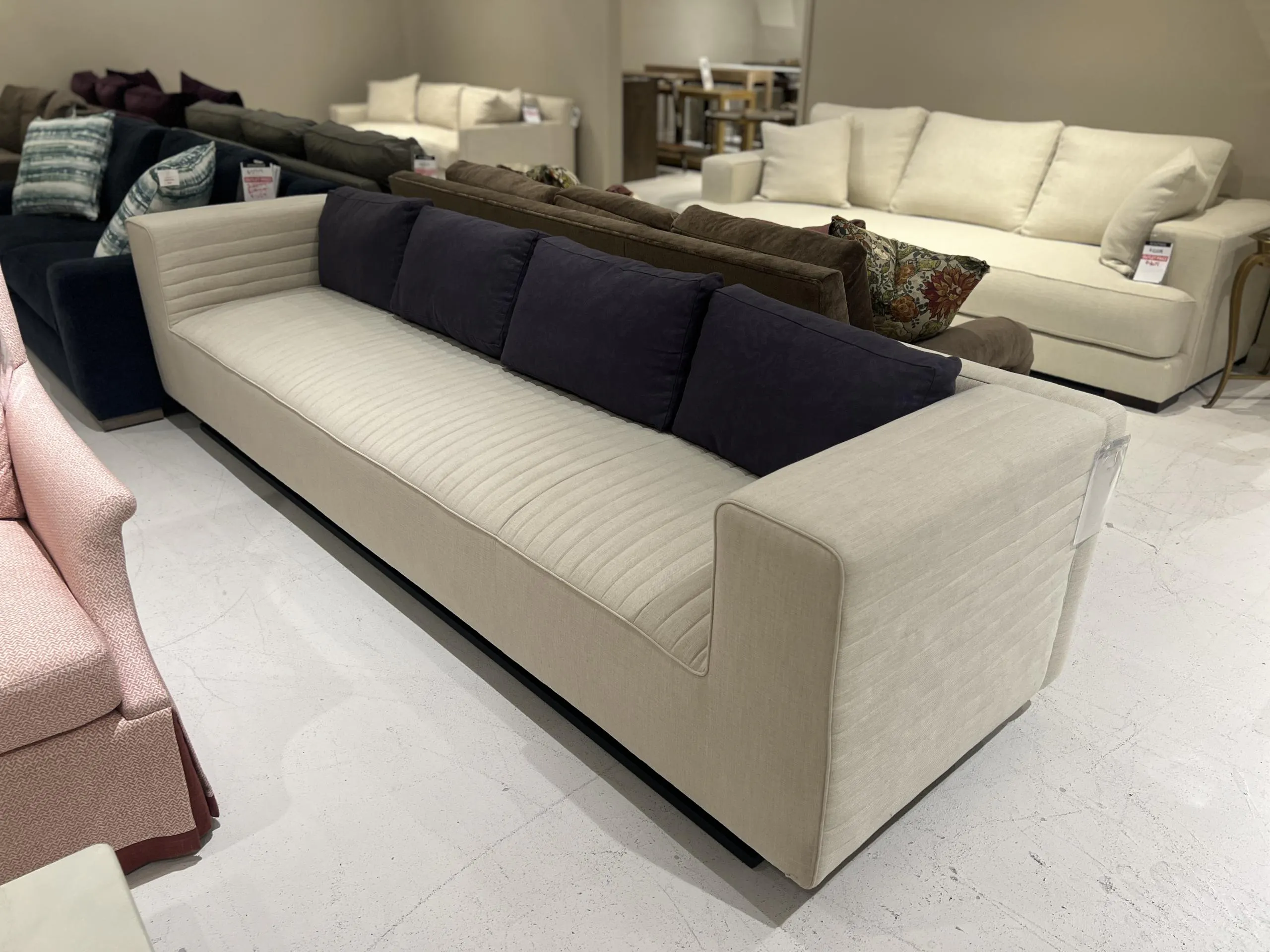 Century LTU-1081-1-F1/280 Large Quilted Sofa at Factory Outlets by Hickory Park