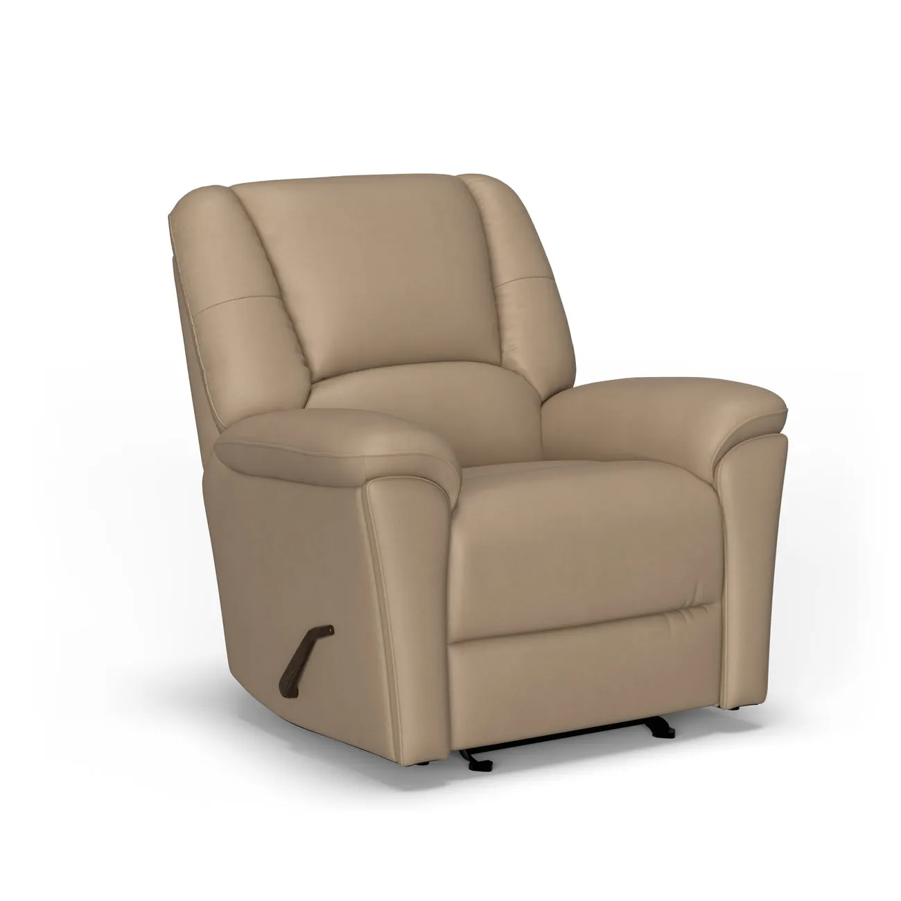 Flexsteel S3432-54 Plush Leather Gliding Recliner