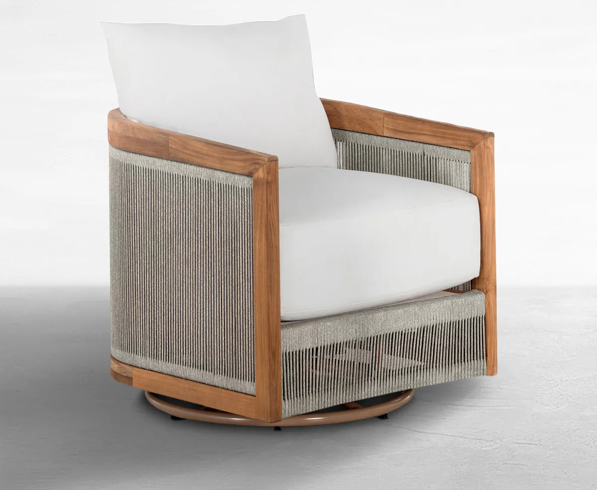 Summer Classics 1508 Avalon Teak Outdoor Swivel Lounge Summer Classics 1508 Avalon Teak Outdoor Swivel Lounge