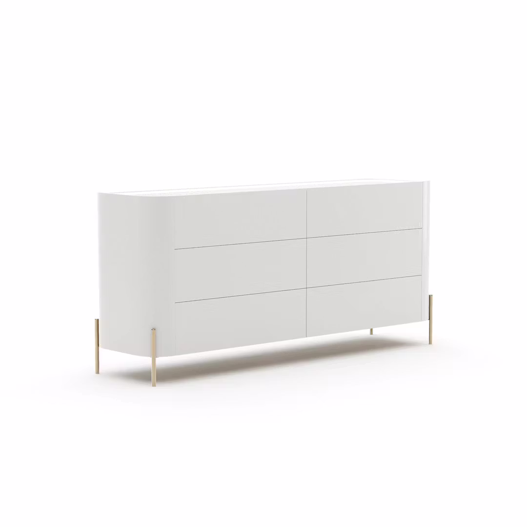Caracole Furniture CLA-426-013 Atom 60″ Dresser – Latte