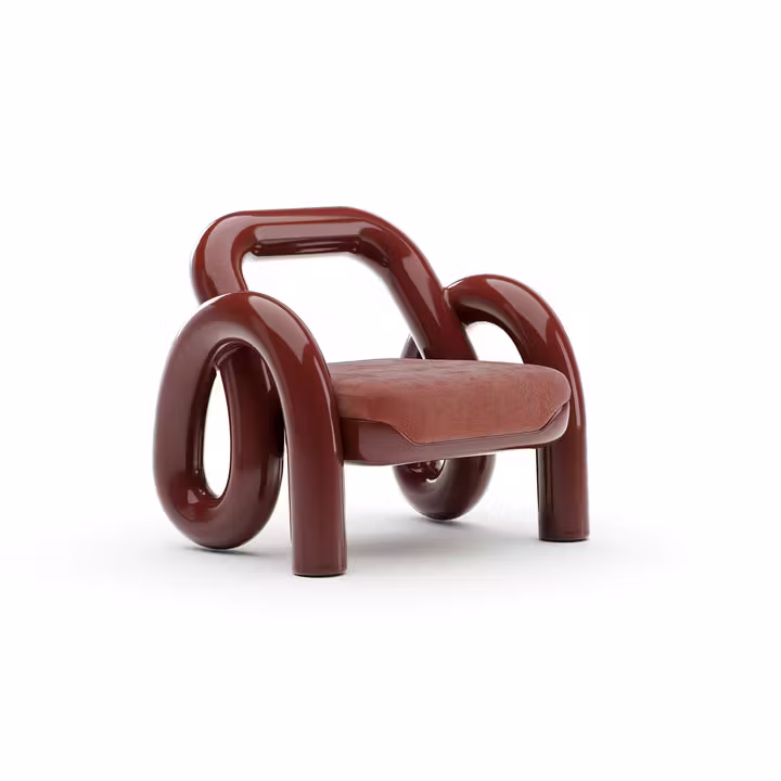 Caracole Furniture CLA-426-038-a Gelee Accent Chair – Rouge