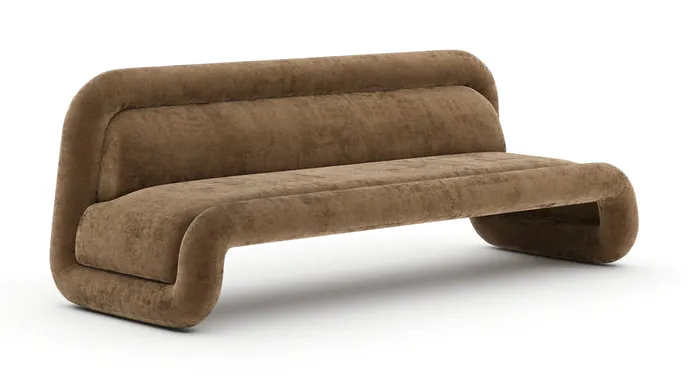 Caracole Furniture CLA-426-012-a Bellini Bold Sofa - Camel Caracole Furniture CLA-426-012-a Bellini Bold Sofa - Camel