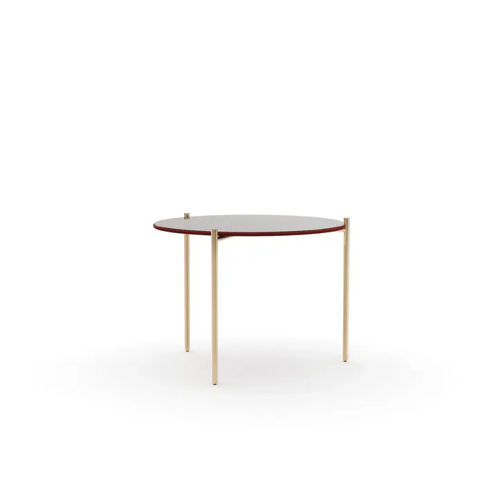 Caracole Furniture CLA-426-4019 Demli Sm Rouge Glass Cocktail Table