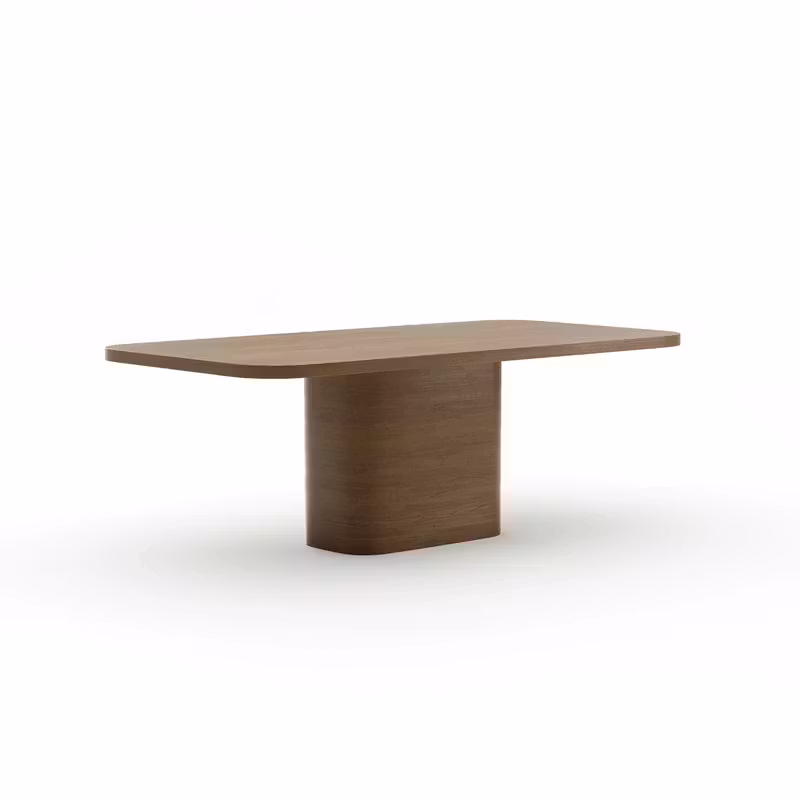 Caracole Furniture CLA-426-209 Atom Dining Table – Chocolate Nougat