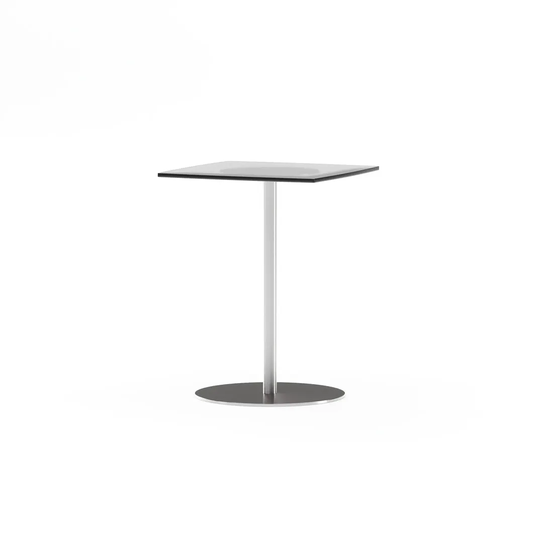 Caracole Furniture CLA-426-4123 Resurface Smoke Glass Ped Side Tbl