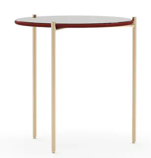 Caracole Furniture CLA-426-4122 Demli Rouge Glass Side Table Caracole Furniture CLA-426-4122 Demli Rouge Glass Side Table
