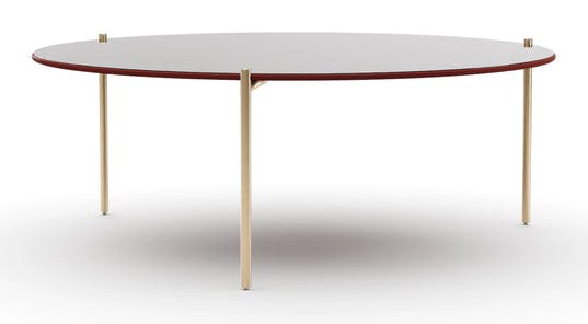Caracole Furniture CLA-426-4018 Demli Large Rouge Glass Cocktail Table Caracole Furniture CLA-426-4018 Demli Large Rouge Glass Cocktail Table