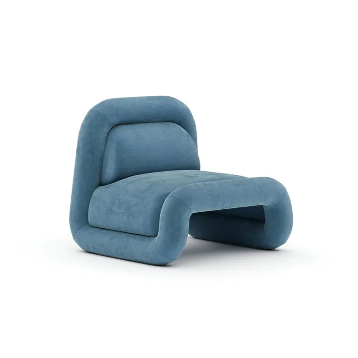 Caracole Furniture CLA-426-035-b Bold Accent Chair – Azure