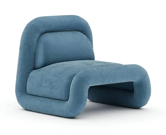 Caracole Furniture CLA-426-035-b Bold Accent Chair - Azure Caracole Furniture CLA-426-035-b Bold Accent Chair - Azure