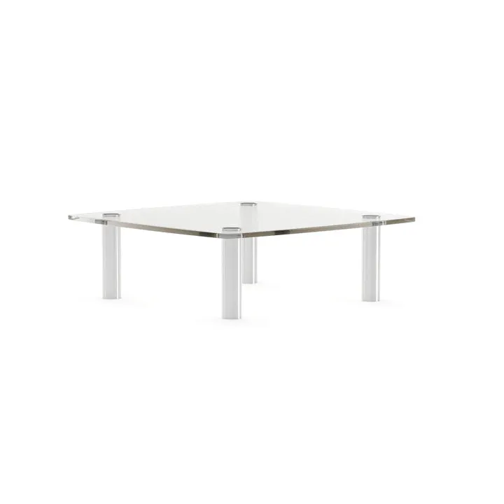 Caracole Furniture CLA-426-4020 Resurface Smoke Glass Cocktail Table