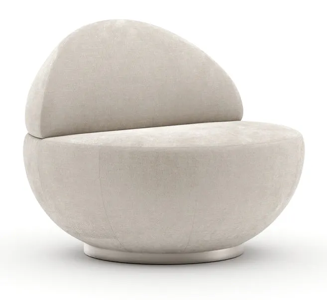 Caracole Furniture CLA-426-031-a Jagger Swivel Chair - Ivory Caracole Furniture CLA-426-031-a Jagger Swivel Chair - Ivory