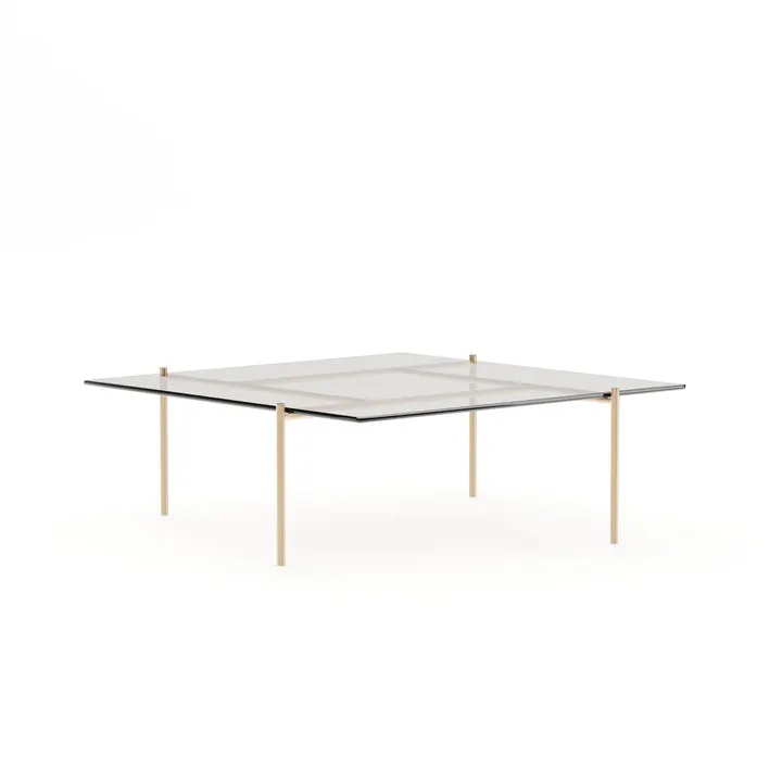 Caracole Furniture CLA-426-409 Pinwheel Clear Glass Cocktail Table