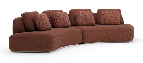 Caracole Furniture CLA-426-sec1-a Sasso 2pc Curved Sofa - Saffron Caracole Furniture CLA-426-sec1-a Sasso 2pc Curved Sofa - Saffron
