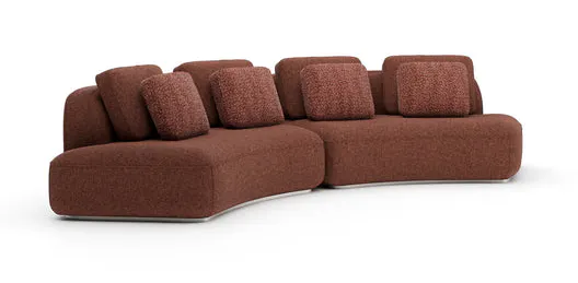 Caracole Furniture CLA-426-sec1-a Sasso 2pc Curved Sofa - Saffron Caracole Furniture CLA-426-sec1-a Sasso 2pc Curved Sofa - Saffron