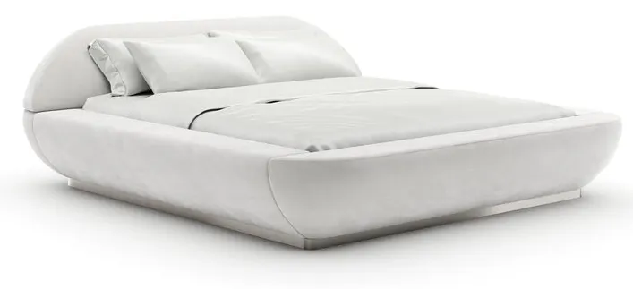 Caracole Furniture CLA-426-121 Jagger King Bed - Ivory Caracole Furniture CLA-426-121 Jagger King Bed - Ivory