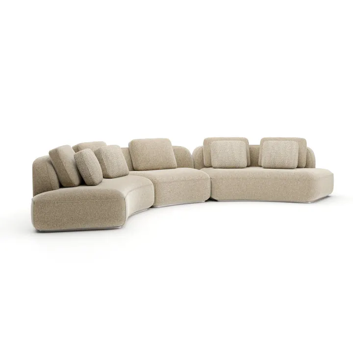Caracole Furniture CLA-426-sec2-b Sasso 3pc Sofa – Oatmeal