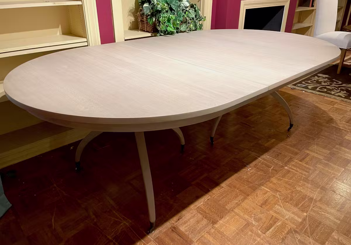 Jonathan Charles 003-2-H61-BLW Bleached Walnut Spider Leg Dining Table Jonathan Charles 003-2-H61-BLW Bleached Walnut Spider Leg Dining Table