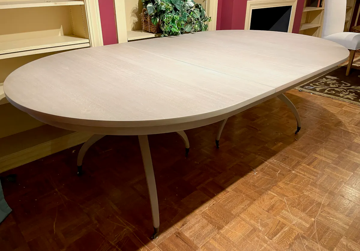 Jonathan Charles 003-2-H61-BLW Bleached Walnut Spider Leg Dining Table Jonathan Charles 003-2-H61-BLW Bleached Walnut Spider Leg Dining Table