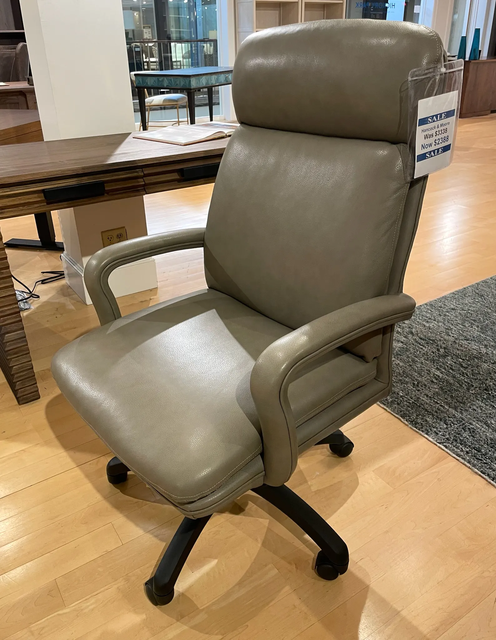 Hancock and Moore 9177ST-PL Marquis Swivel Tilt Chair