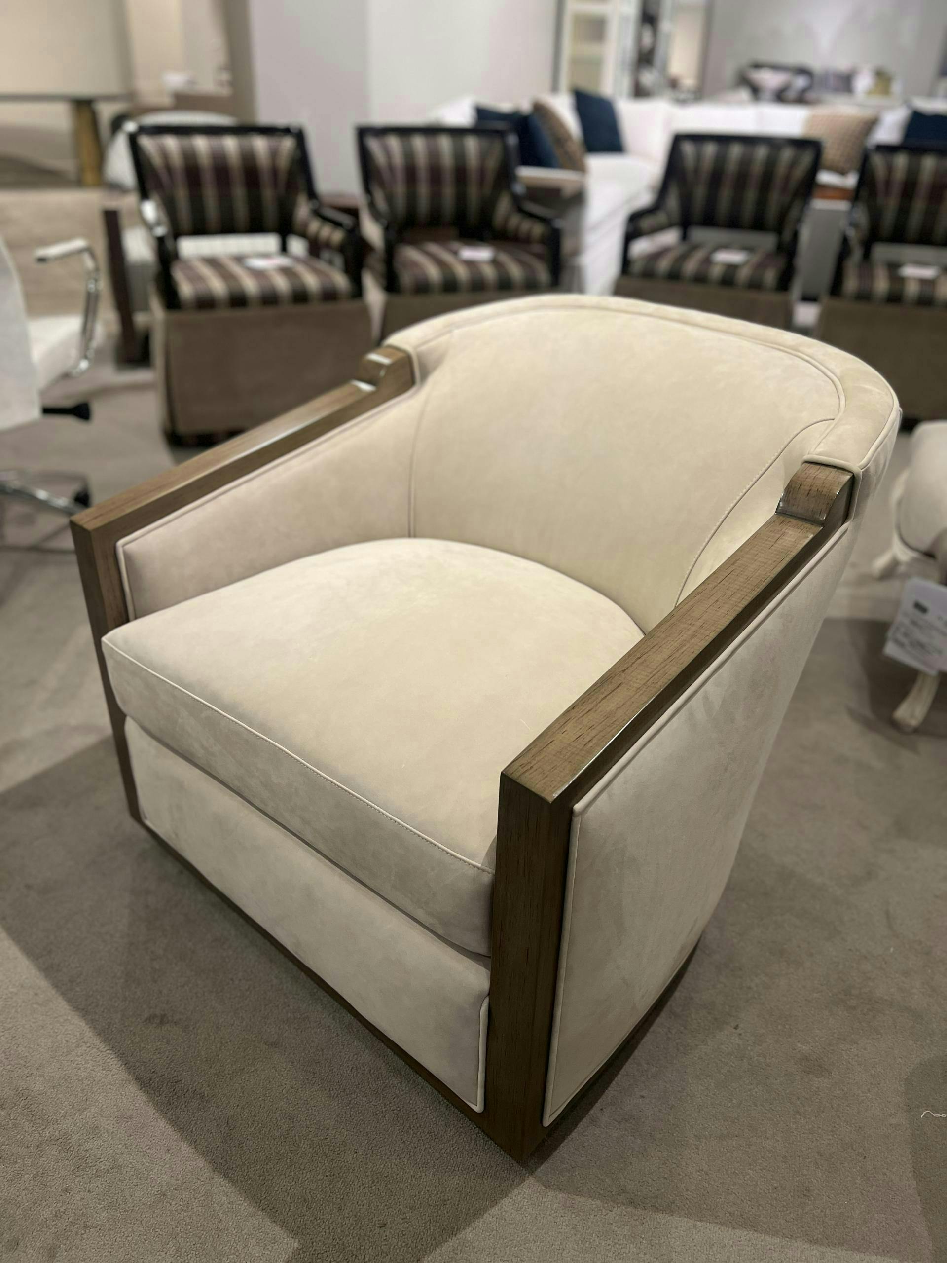 Jessica Charles 5341-S/10460 Gerhardt Swivel Chair at Factory Outlets by Hickory Park