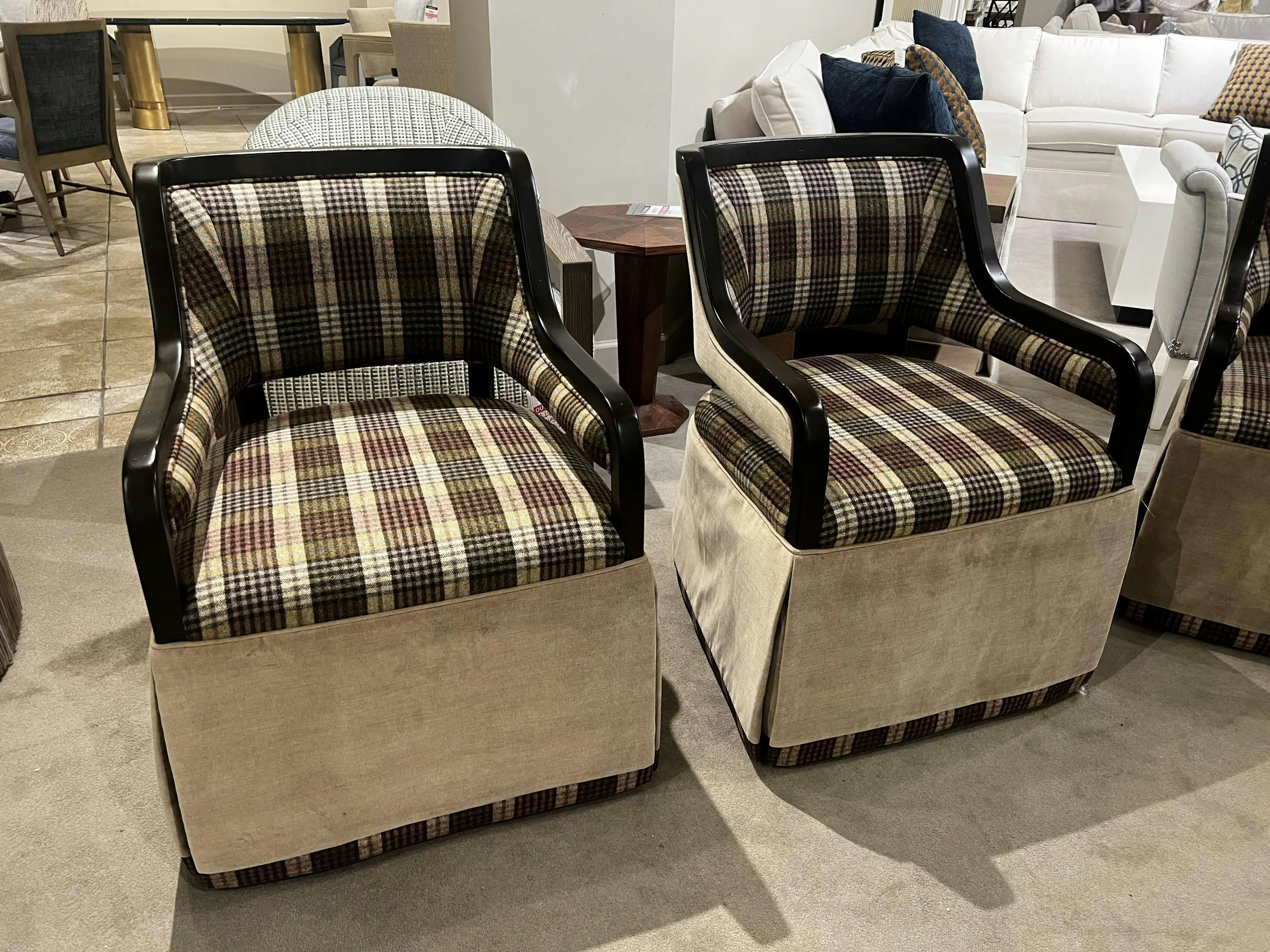 Jessica Charles 1203SK/10578,10579 Merritt Skirted Dining Chair at Factory Outlets by Hickory Park