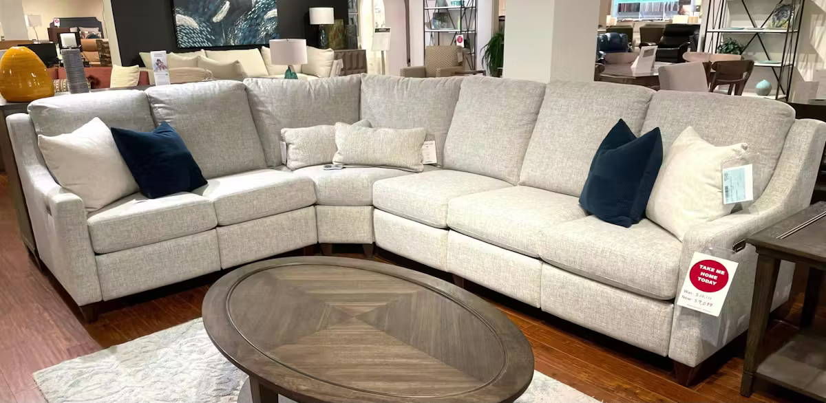 Bassett 1539-19 Bench Motion Sectional Bassett 1539-19 Bench Motion Sectional