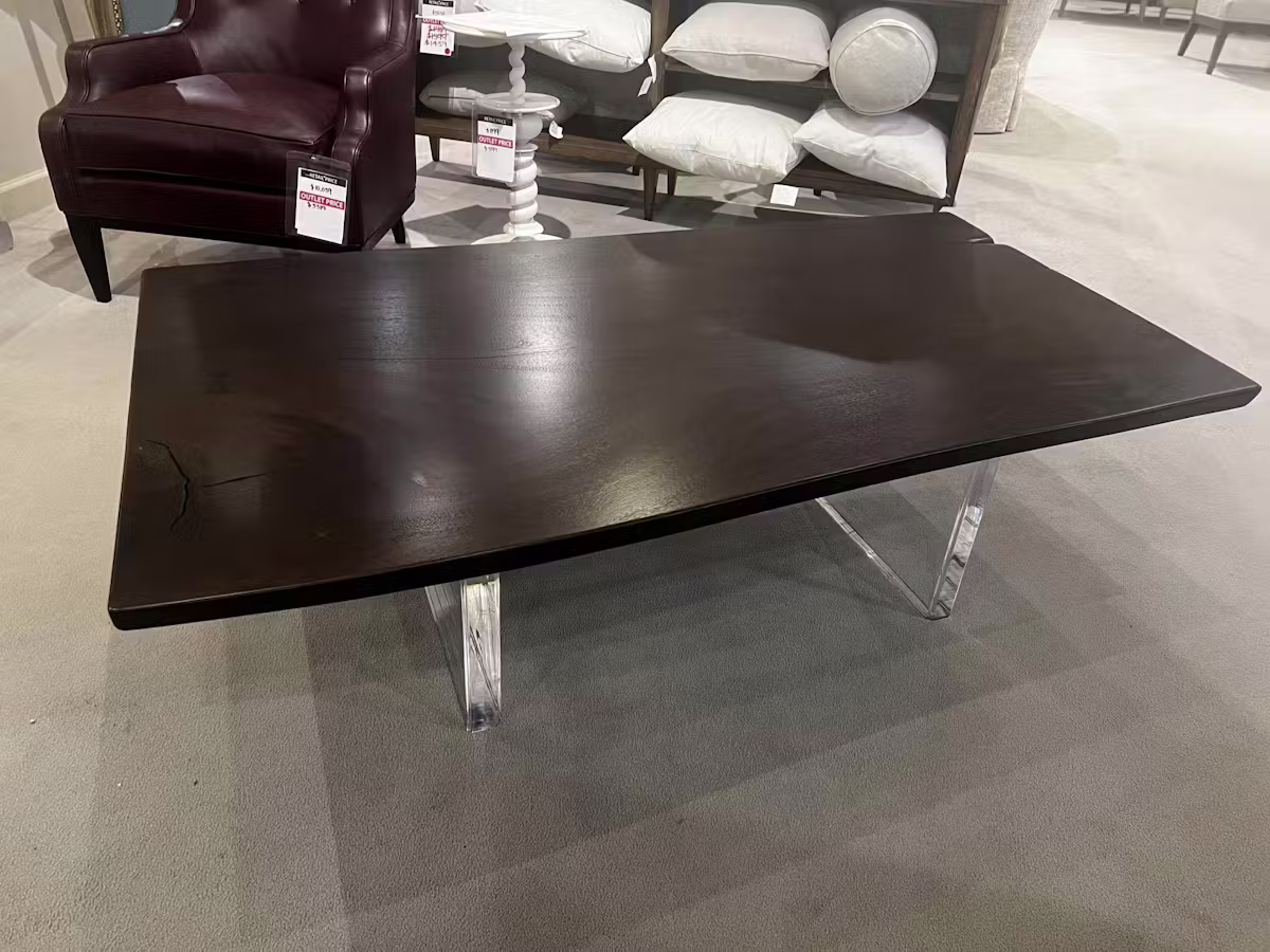 Century CR9-2-60-G-925 60" Guan-Slab Acrylic Cocktail Table Century CR9-2-60-G-925 60" Guan-Slab Acrylic Cocktail Table