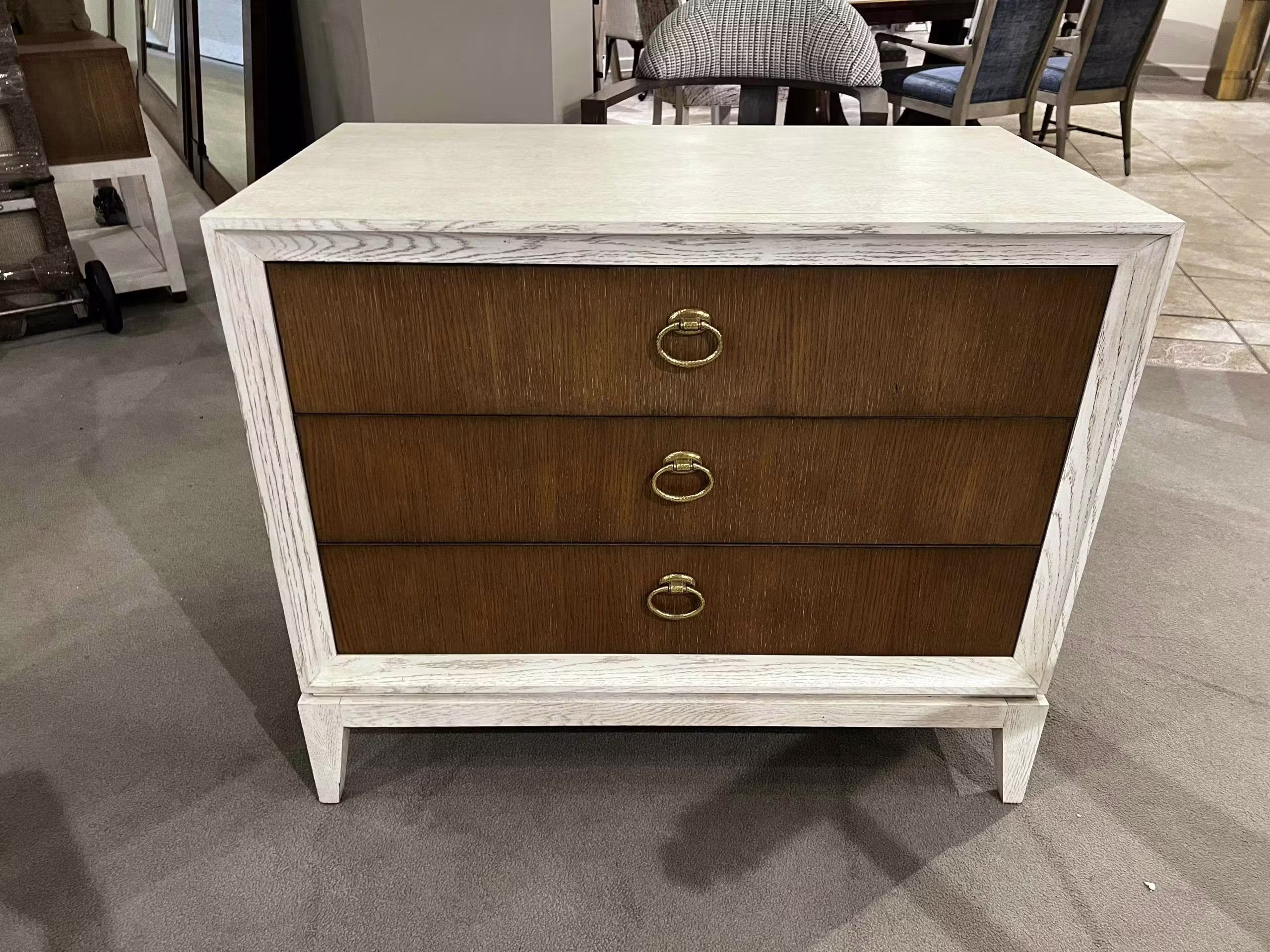 Century CR9-234/100 Details Three Drawer Large Nightstand