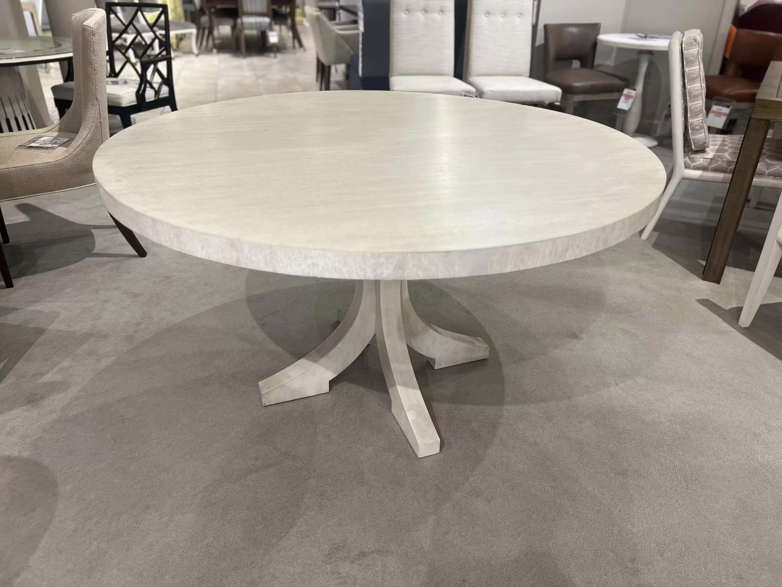 Century CT1001-PN-OAK/80 Carlyle Oak Round Dining Table