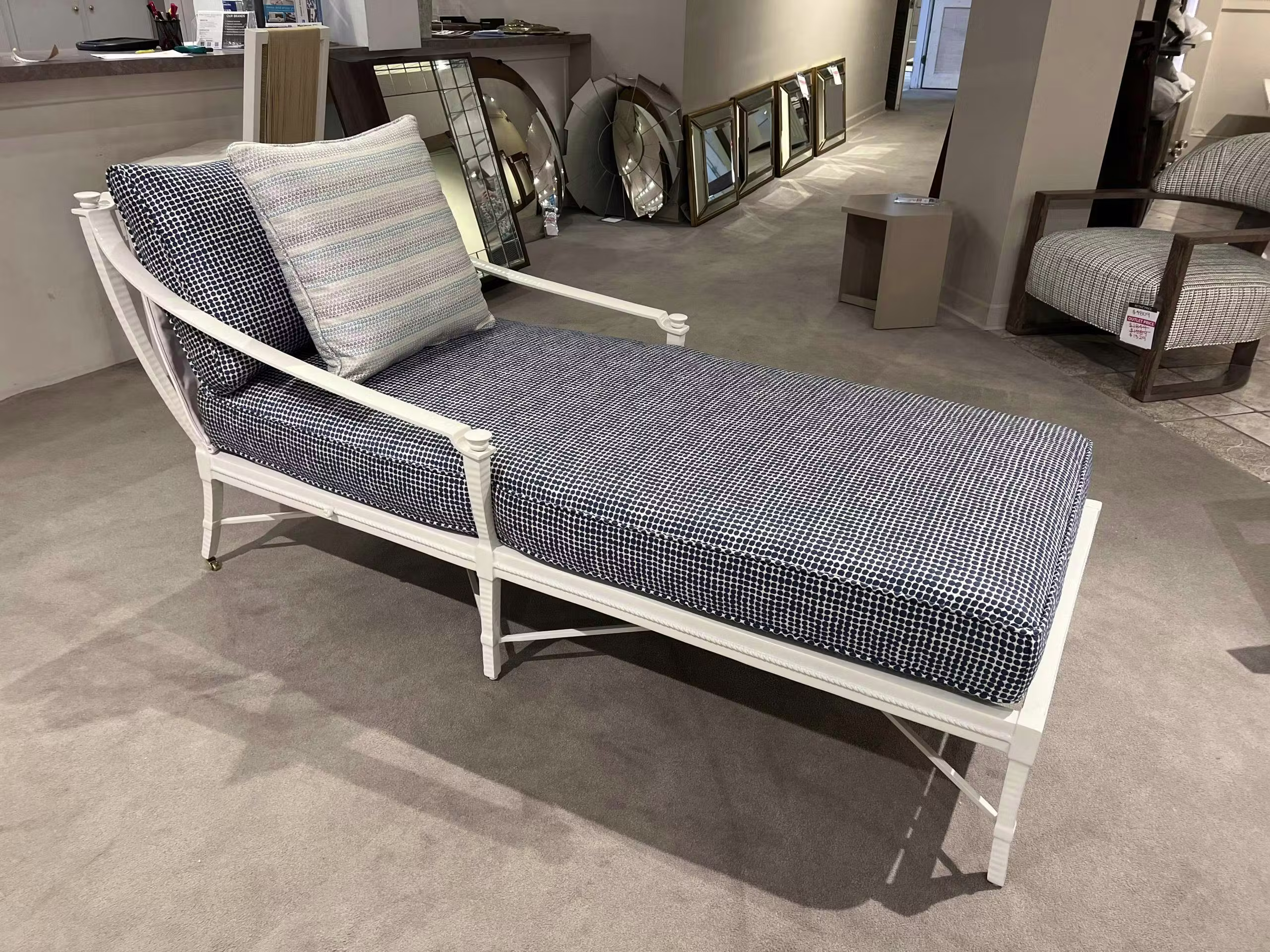 Century D12-73-9/20 Outdoor Single Chaise at Factory Outlets by Hickory Park