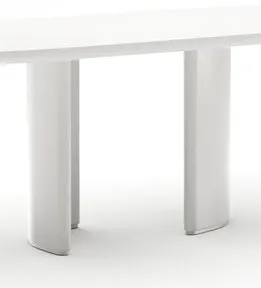 Caracole Furniture CLA-426-203 Tobie Rec Dining Table - Almond Milk Caracole Furniture CLA-426-203 Tobie Rec Dining Table - Almond Milk