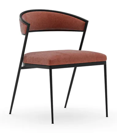 Caracole Furniture CLA-426-281 Dario Chocolate Side Chair - Rouge Caracole Furniture CLA-426-281 Dario Chocolate Side Chair - Rouge