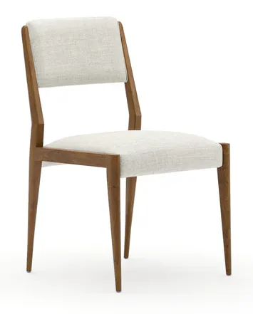 Caracole Furniture CLA-426-289 Sylvie Side Chair - Nat Walnut Caracole Furniture CLA-426-289 Sylvie Side Chair - Nat Walnut