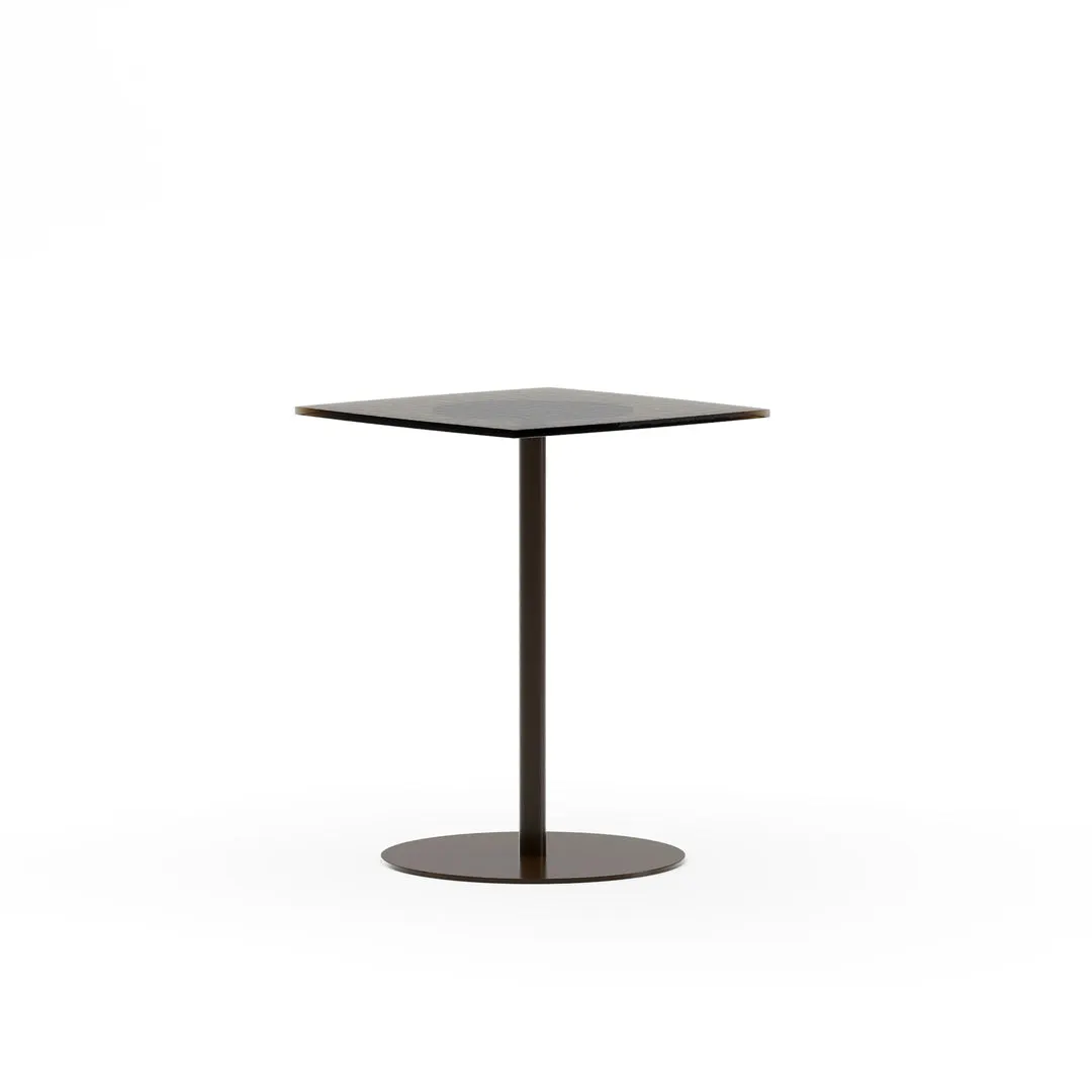 Caracole Furniture CLA-426-415 Resurface Bronze Glass Ped Side Table