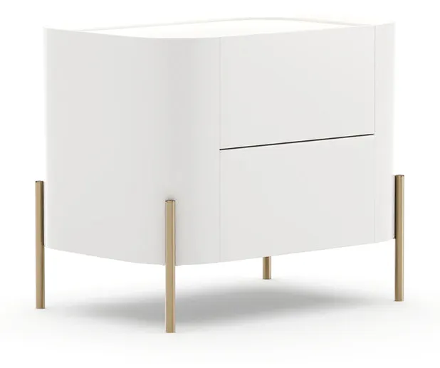 Caracole Furniture CLA-426-065 Atom 26" Nightstand - Latte Caracole Furniture CLA-426-065 Atom 26" Nightstand - Latte