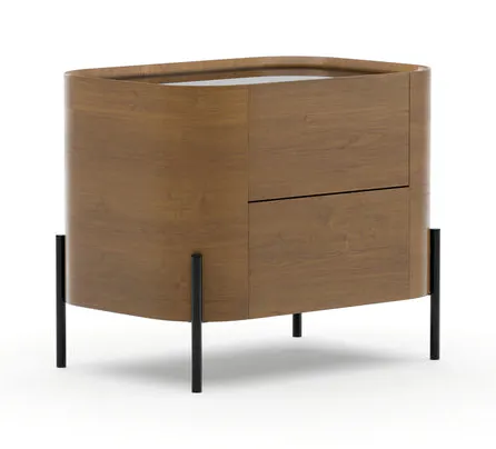Caracole Furniture CLA-426-066 Atom 26" Nightstand - Chocolate Nougat Caracole Furniture CLA-426-066 Atom 26" Nightstand - Chocolate Nougat
