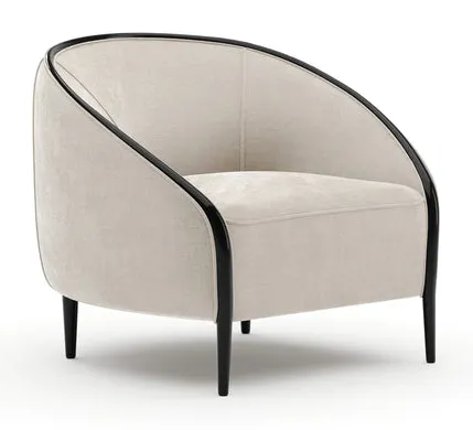 Caracole Furniture CLA-426-132-b Petit Accent Chair - Ivory Caracole Furniture CLA-426-132-b Petit Accent Chair - Ivory