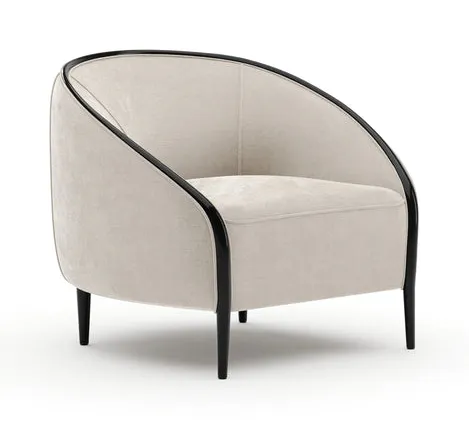 Caracole Furniture CLA-426-132-b Petit Accent Chair - Ivory Caracole Furniture CLA-426-132-b Petit Accent Chair - Ivory