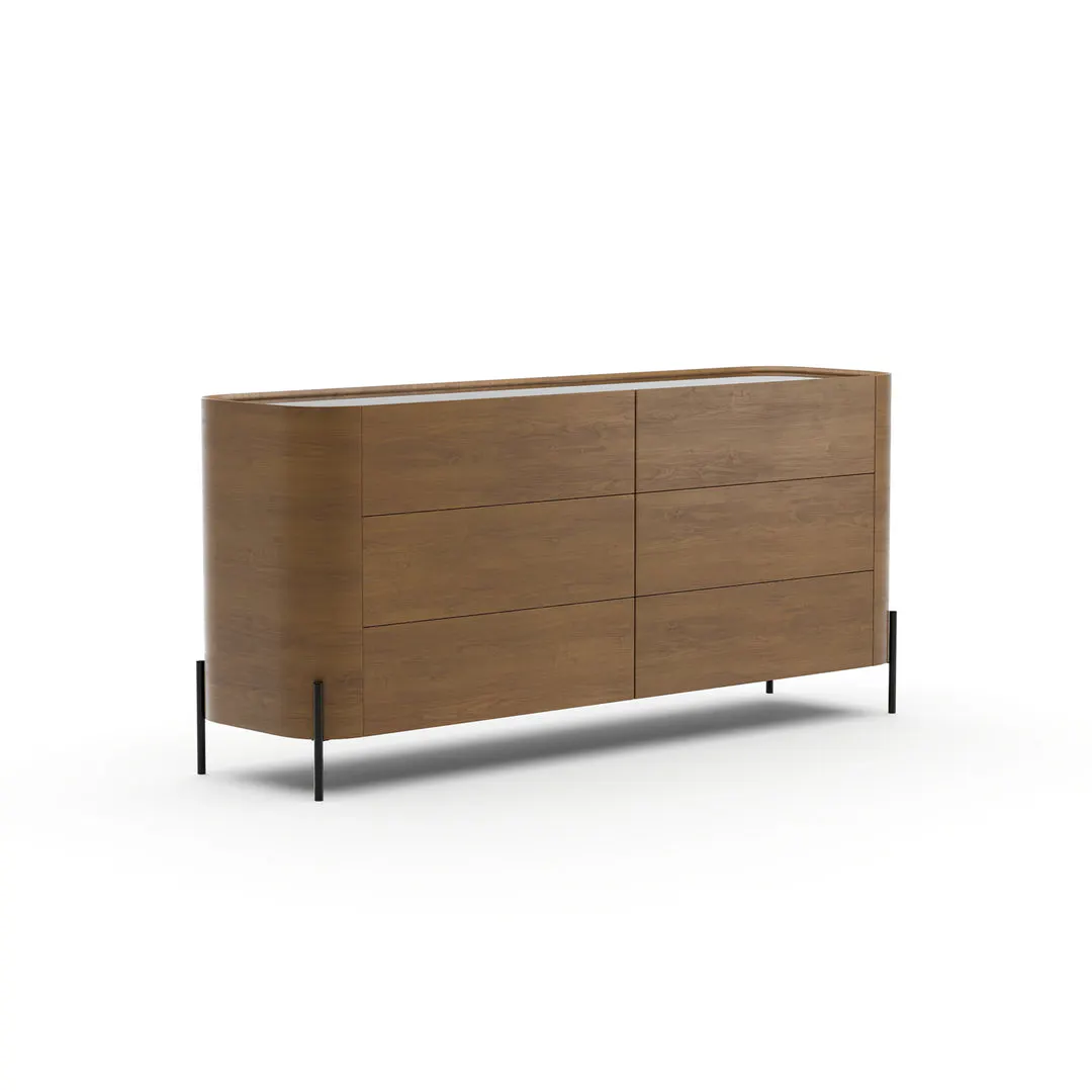 Caracole Furniture CLA-426-014 Atom 72″ Dresser – Chocolate Nougat