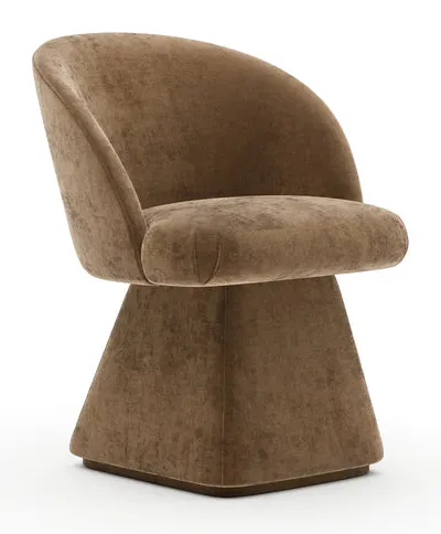 Caracole Furniture CLA-426-297 Vuelta Uph Dining Chair - Camel Caracole Furniture CLA-426-297 Vuelta Uph Dining Chair - Camel