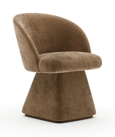 Caracole Furniture CLA-426-297 Vuelta Uph Dining Chair - Camel Caracole Furniture CLA-426-297 Vuelta Uph Dining Chair - Camel
