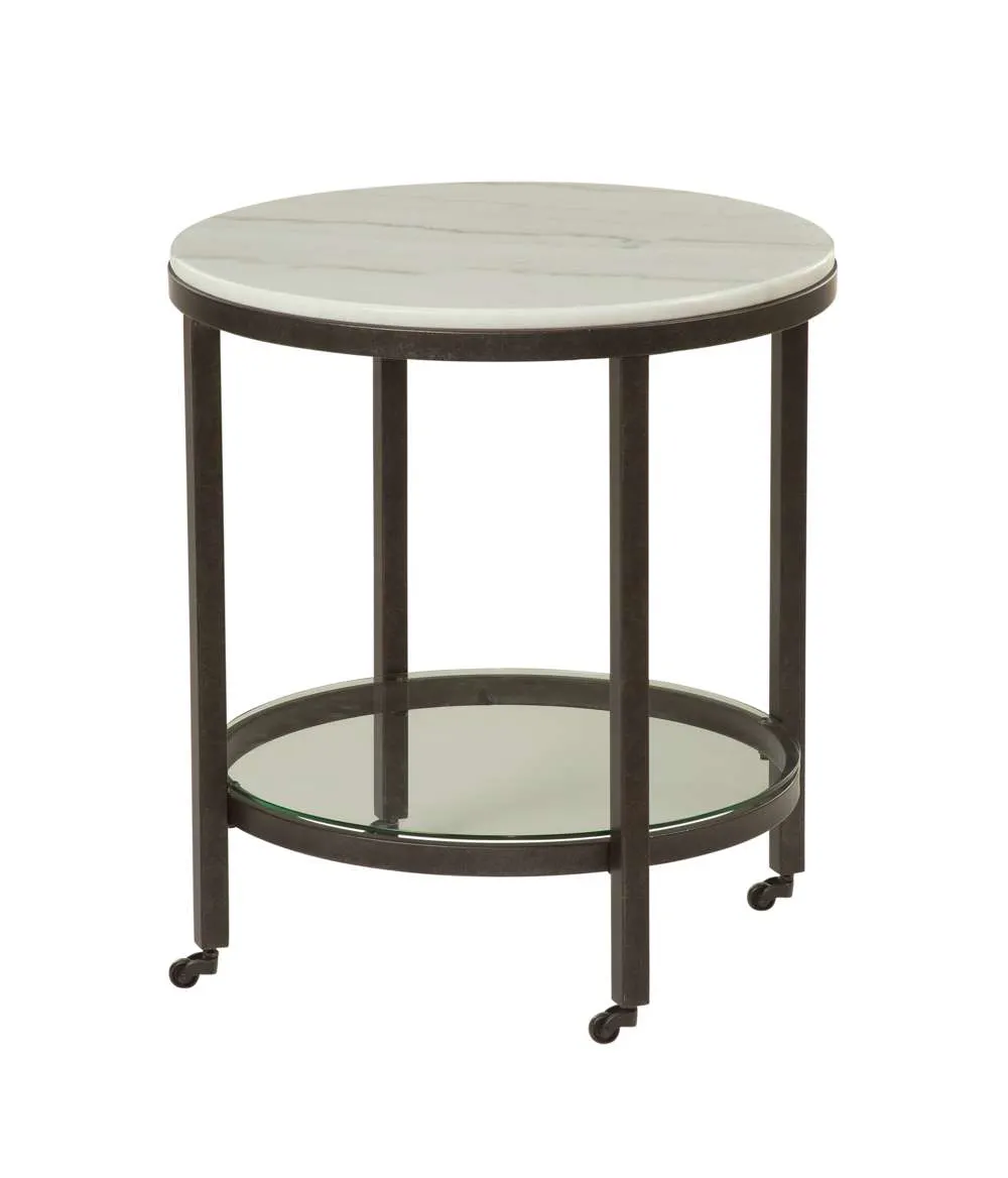 Basset Mirror Company 1112-LR-220 Whitman Round End Table