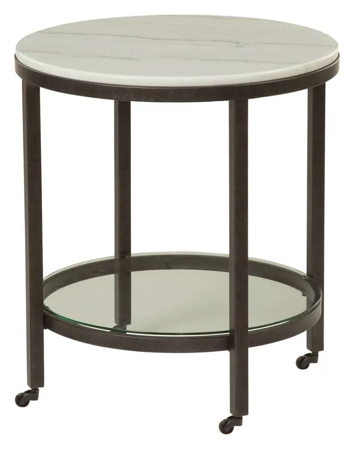 Basset Mirror Company 1112-LR-220 Whitman Round End Table Basset Mirror Company 1112-LR-220 Whitman Round End Table