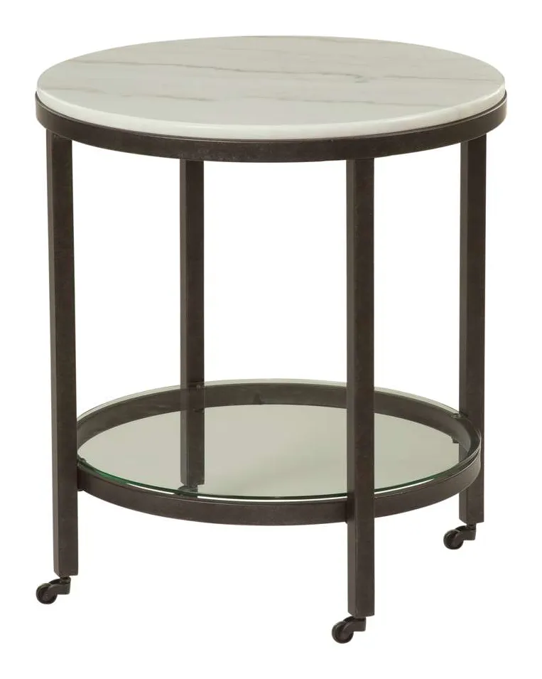 Basset Mirror Company 1112-LR-220 Whitman Round End Table Basset Mirror Company 1112-LR-220 Whitman Round End Table