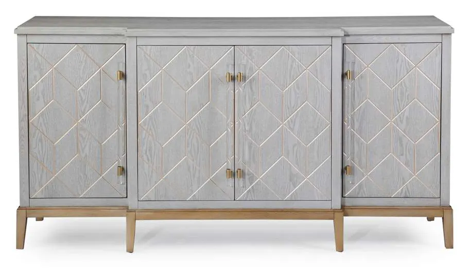 Basset Mirror Company 2430-DR-57 Perrine Four Door Cabinet Basset Mirror Company 2430-DR-57 Perrine Four Door Cabinet