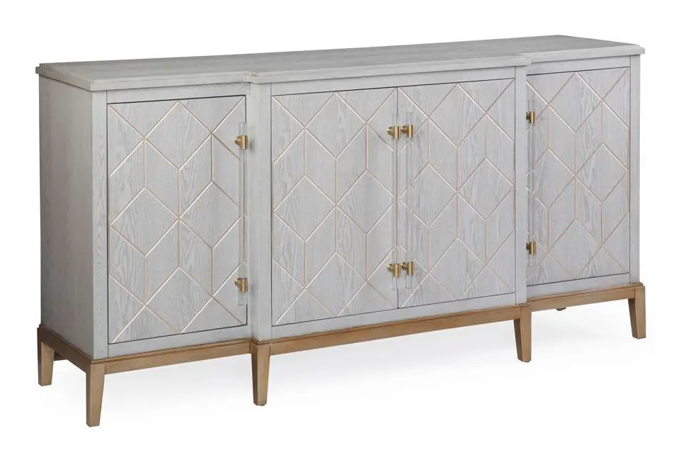 Basset Mirror Company 2430-DR-57 Perrine Four Door Cabinet Basset Mirror Company 2430-DR-57 Perrine Four Door Cabinet