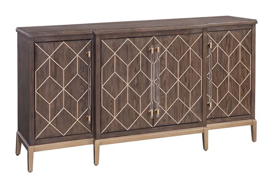 Basset Mirror Company 2432-DR-576 Perrine Brown Oak Four Door Cabinet Basset Mirror Company 2432-DR-576 Perrine Brown Oak Four Door Cabinet