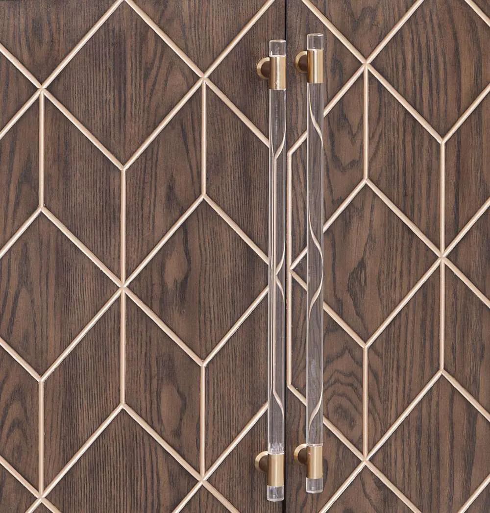 Basset Mirror Company 2432-DR-576 Perrine Brown Oak Four Door Cabinet Basset Mirror Company 2432-DR-576 Perrine Brown Oak Four Door Cabinet