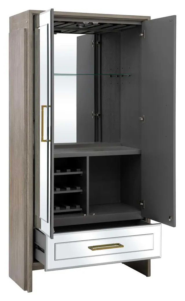 Basset Mirror Company 2542-LR-475 Lansing Tall Bar Cabinet Basset Mirror Company 2542-LR-475 Lansing Tall Bar Cabinet